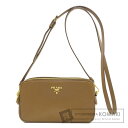 プラダ 1NF002 ポシェットポーチ サフィアーノ ショルダーバッグ レザー レディース 【中古】【PRADA】