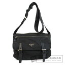 プラダ ロゴプレート ショルダーバッグ ナイロン素材 レディース 【中古】【PRADA】