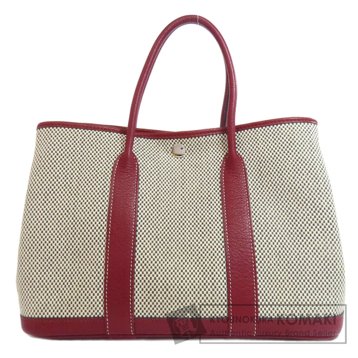 エルメス ガーデンパーティTPM シルバー金具 トートバッグ キャンバス レディース 【中古】【HERMES】