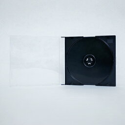 【100枚セットor200枚セット】CD/DVD ジュエルスリムケース 黒 1枚収納 5.2mm RETR-005