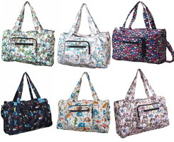 【郵送・メール便で送料無料/トラベルケースと同時購入で50%OFF】2011年新作折りたたみ式コンパクトショッピングボストンバッグ(スーツケースのハンドルに取り付け可能)エコバッグ