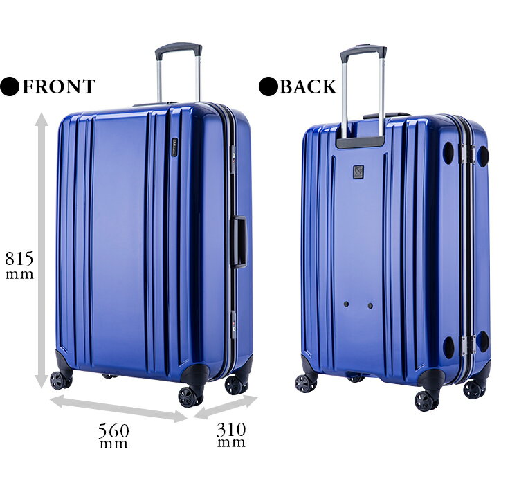 【楽天市場】スーツケース Lサイズ 大型 キャリーケース 当店限定 EMINENT エミネント eLUGGAGE2 TSAロック PC100