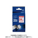 ブラザー ピータッチテープ24mm白/赤 TZE-252