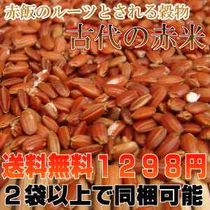 【送料無料】福岡県産赤米500gご飯と一緒に炊けば極上のピンク色の美味しいご飯に♪赤米特有の成分ポリフェノール(タンニン)を始め、良質なタンパク質・ビタミン・ミネラルが豊富で昔から健康の為の食材として重宝されてきた雑穀です！