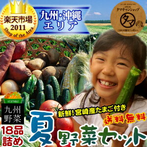 【送料無料】九州野菜お試し詰め合わせセット九州野菜18品ベストセレクション九州で採れた美味しい野菜をタマチャンショップが選りすぐりでたっぷり18品詰めてお届け！【ご当地野菜/九州/宅配】【お試しセット】【マラソン201207_食品】【九州 野菜】九州発の野菜セット(宮崎産たまご付き)