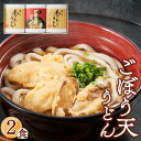 【送料無料】 博多ごぼう天うどん 2人前 うどん ごぼう天 あごだし 福岡