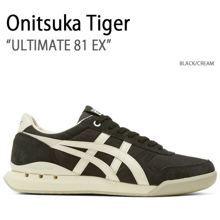 Onitsuka Tiger オニツカタイガー スニーカー ULTIMATE 81 EX BLACK CREAM アルティメイト81EX ブラック クリーム メンズ レディース 男性用 女性用 男女兼用 1183C053.001【中古】未使用品