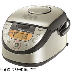 日立【極上炊き　黒厚鉄釜】1升 IHジャー炊飯器 RZ-MC18J-S（シルバー）★【RZMC18J】