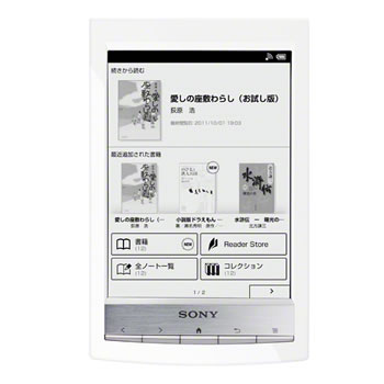 ソニー【SONY】6型電子書籍リーダー WiFiモデル PRS-T1-W（ホワイト）★【PRST1】■Nanaはクレジット決済も可能です■