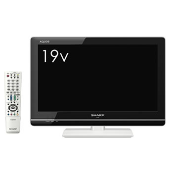 シャープ【LED AQUOS】19V型ハイビジョン液晶テレビ LC-19K7-W（ホワイト）★【LC19K7】