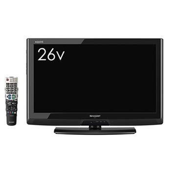 シャープ【LED AQUOS】26V型デジタルハイビジョン液晶テレビ LC-26V7-B（ブラック）★【LC26V7】