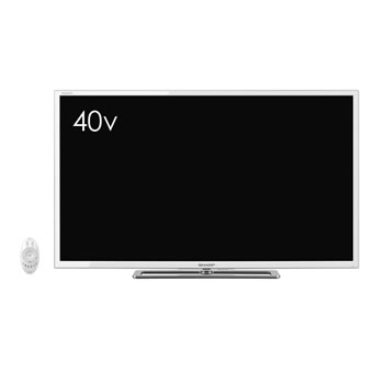 シャープ【フリースタイルAQUOS】40V型デジタルフルハイビジョンLED液晶テレビLC-40F5-W（ホワイト系）★【LC40F5】