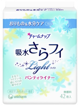 《A》（パンティライナー）チャームナップ吸水さらフィライナーライト無香料42枚【D】【マラソン201207_日用品】【e-netshop】enetshop1207-A