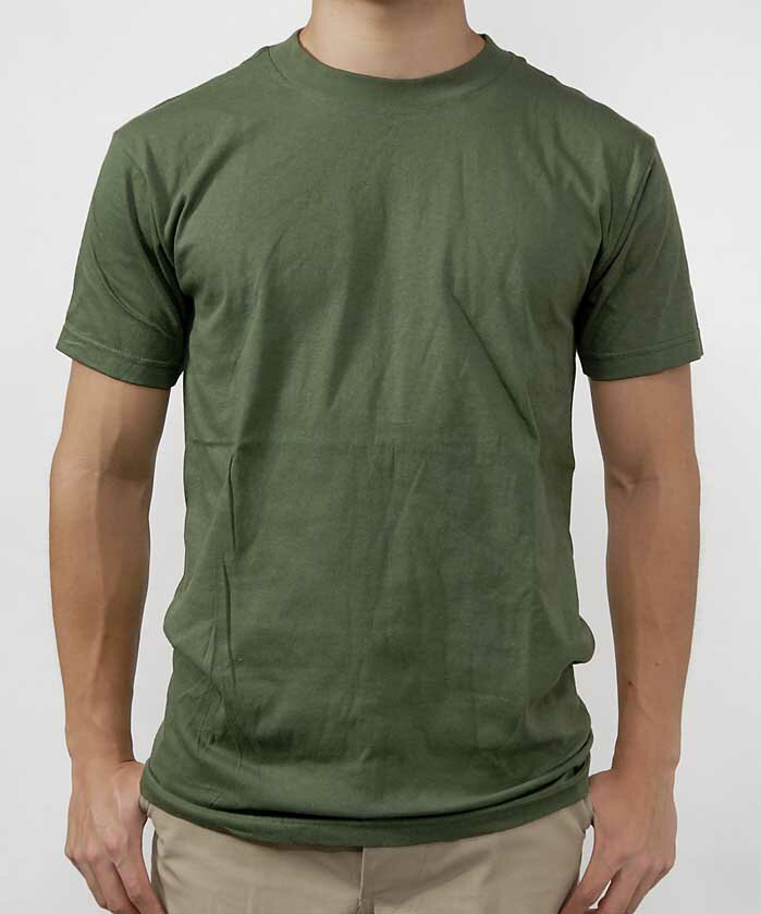 US．軍用OD．Tシャツ(新品、ミリタリー）
