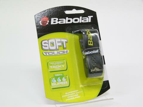 【送料無料】BABOLAT(バボラ)SOFT　TOUCH（ソフト　タッチ）リプレイスメントグリップブラック×イエロー　BA13728