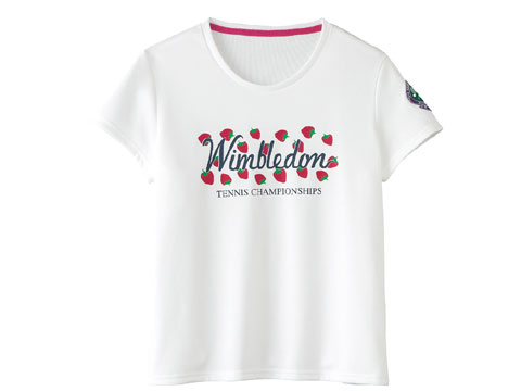 【送料無料】prince(プリンス) レディスWIMBLEDON(ウインブルドン) TシャツホワイトLサイズWBL1002-146-L【11☆】