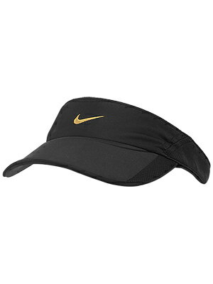 【送料250円】【20%OFF】NIKE(ナイキ) レディースフェザーライト バイザー2　ブラック×ゴールド371227-017【12☆】