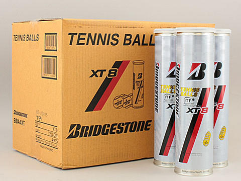 【送料無料】【4個入り15缶を1ケース】BRIDGESTONE(ブリヂストン)XT8（エックスティエイト）テニスボール　BB4XT