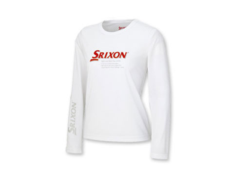 【送料無料】DUNLOP(ダンロップ)SRIXON(スリクソン） レディースロング スリーブ TシャツMサイズホワイトSDF-1128W-WH-M【smtb-m】【11☆】【Mサイズ】