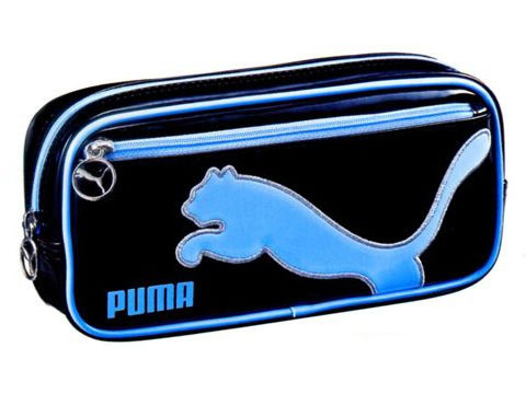 【送料無料】PUMA(プーマ)スクエアエナメル ペンケースブルー730PMBL【入学準備】【12☆】