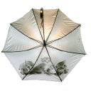 【2500円均一】【よりどり3個で送料無料】レディース・ウィメンズ晴雨兼用 猫 裏面プリント60cm ジャンプ傘ベージュ 4匹の猫354119-4【19★】【雨傘】【婦人傘】
