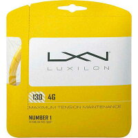 【よりどり3個で送料無料】LUXILON(ルキシロン)4G 130 SETストリング　硬式テニス1.30mmゴールドWRZ997112【定番】●●の画像