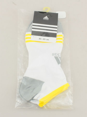 【よりどり3個で送料無料】adidas(アディダス)ノンパイル トリコソックスWHT×ALM23cm〜25cmRL400-O16893-23【11☆】