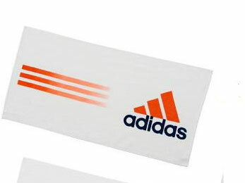 【送料無料】adidas(アディダス)エッセンシャル フェイスタオルホワイト×Fオレンジ A6890-O15542