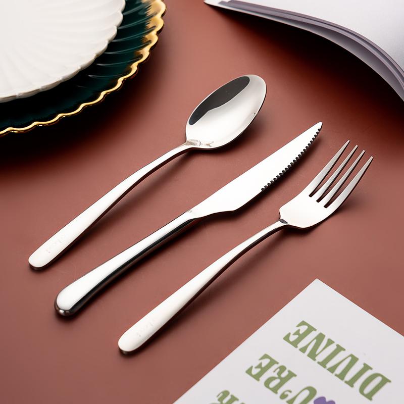 キッチン用品 調理器具 食器 ステンレス 西洋風 カトラリー 食品 グレード スプーン フォーク ステーキナイフ セット