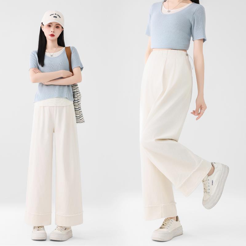 マタニティパンツ 快適 動きやすい ボトムス 春夏 スリム ワイド レッグ パンツ ゆったり お腹 締め付けない 伸縮性 快適 動きやすい シンプル 薄手