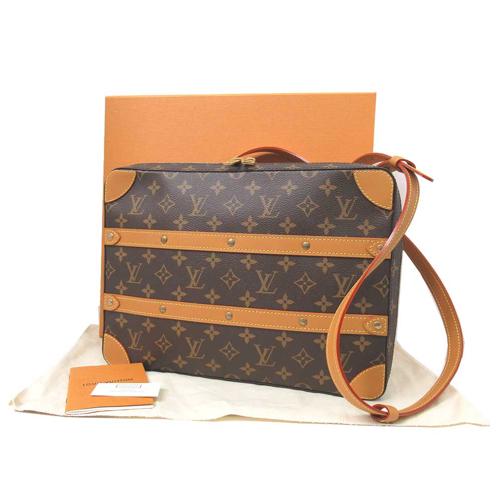 LOUIS VUITTON LV Monogram Soft Trunk Messenger MM Shoulder Bag M44754 Auth BM801 | eBay