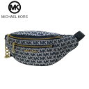 【10/25限定ポイント5倍】マイケルコース アウトレット Michael Kors ショルダーバッグ 30F9G0XN6J キャンバス MK シグネチャー ウエストポーチ MOTT / MD WAISTPACK / IVORY MULTI【レディース】