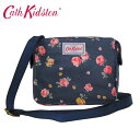 ●ちょっとの訳あり大特価!!●キャスキッドソン Cath Kidston ショルダーバッグ 105006015833102 フラワー プリント 斜め掛け ネイビー系×マルチカラー【レディース】【母の日】【ギフト】