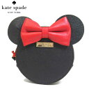 ●注目!!コラボ商品!!● ケイトスペード ブティック kate spade 財布 PWRU4883-974 minnie mouse / minnie coin purse ミニーマウス コインパース / レザー 小銭入れ multi(974):ブラックマルチ【レディース】