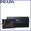プラダ アウトレット PRADA 財布1M1037 パスケース付き 二つ折り長財布TESSUTO + VITELLO(ナイロン...