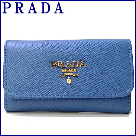 レビューを書いて送料無料！!プラダ PRADA キーケース1M0222 6連キーケースSAFFIANO METAL(型押しカーフ) COBALTO(コバルト)激安%OFF！レディース セール 【yokohama】