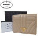 【最大3000円OFFクーポン&ポイント5倍】プラダ アウトレット PRADA 財布 1MV204 ソフトカーフ キルティングレザー 二つ折り財布 SOFT CALF IMPUN / CIPRIA【レディース】