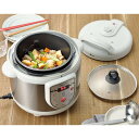 エレットモノ 電気圧力鍋3.0L【30種レシピ付】(18cm 4合炊)(ET-104) 正規品 調理家電 簡単 自動 自動調理 圧力鍋 3~4人用