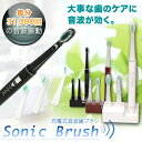 <電動歯ブラシ・音波歯ブラシ>充電式 音波電動歯ブラシ ソニック 毎分31,000回の振動!###歯ブラシ2062★###