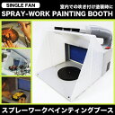 ペインティングブース シングルファン 塗装の吹き付けに/ 【送料無料】/###ペイントブースE420K☆###