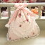 ローズ刺繍チュールレース&ラッセルレース きんちゃく約20x16cm【ゆうパケット選択可】 10P18Jun16