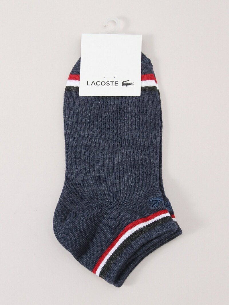 LACOSTE (W)配色ラインスニーカーソックス ラコステ