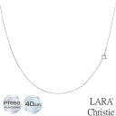 ネックレス チェーン ベネチアン レディース プラチナ PT850 ゴールド K18YG ララクリスティー LARA Christie プラチナム コレクション lc70-0001