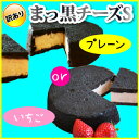 ★訳あり・Sサイズ★プレーンorいちごまっ黒チーズケーキ【お...