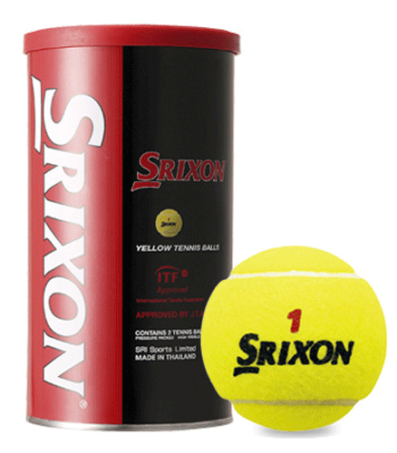 【バラ売り】スリクソン(SRIXON)　テニスボール　2球入1缶（SRXYL2DOZ）