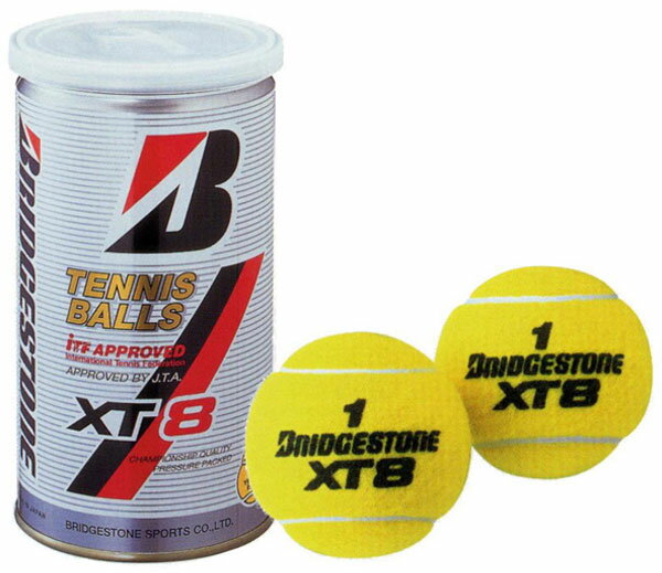 ブリヂストン　テニスボール（BBA2XT） XT8（エックスティエイト2球缶） 1箱60球入り30缶（1缶2球入り）