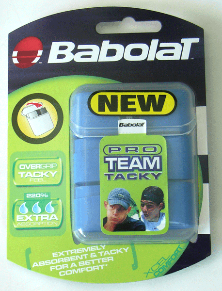 バボラ(BabolaT)　グリップテープ　プロチーム　タッキー（3本入）　ブルー（BA14138）