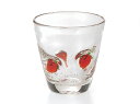 〔手作り ガラス食器〕スイートベリー ロックグラス(1P)【炭酸水】