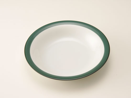 シンプルな食器は料理が映えます♪グリーンライン　スープ皿【訳あり】【アウトレット】何と80％OFF！
