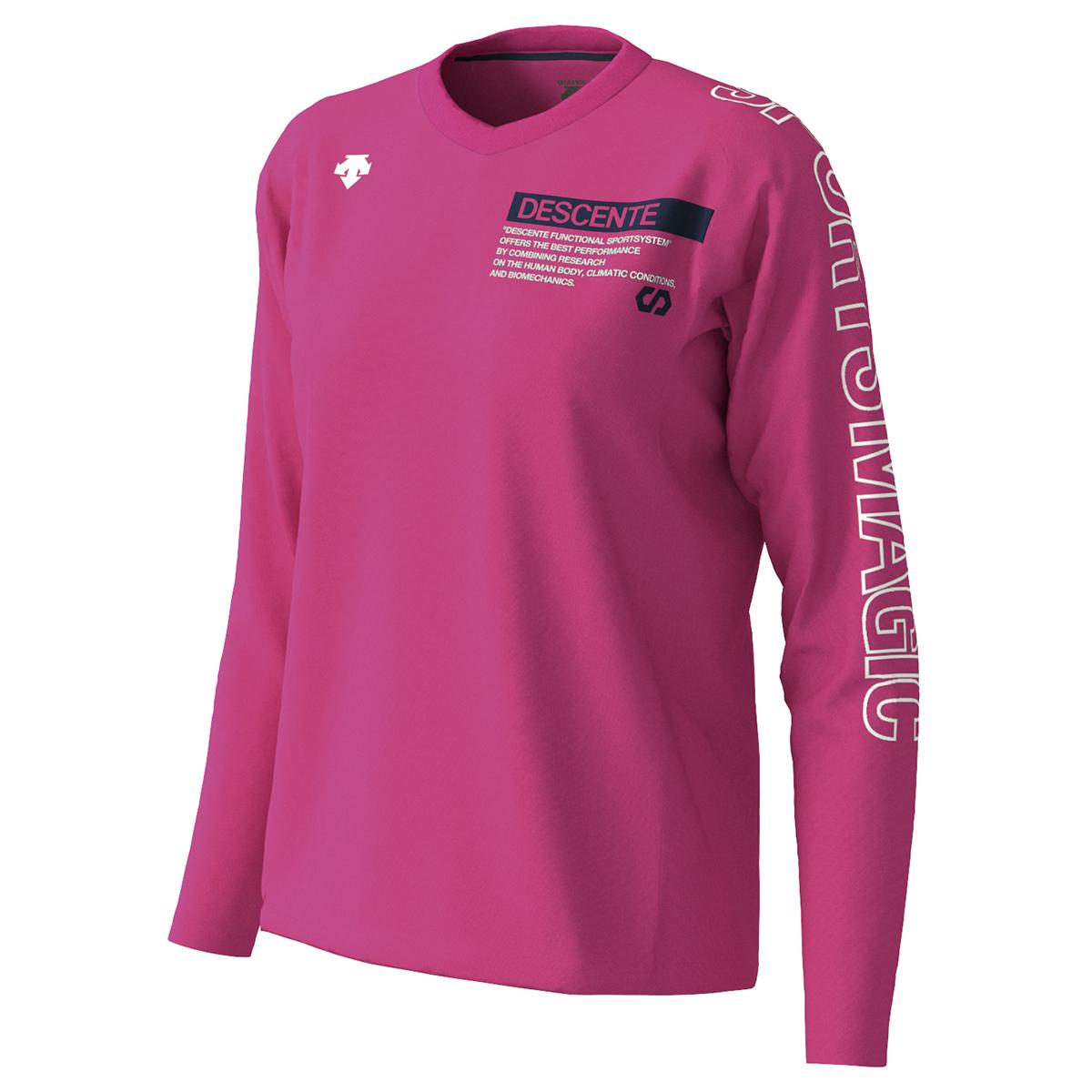 DESCENT（デサント） 長袖プラクティスシャツ（WOMENS） DVWOJB51-MZ バレー レディースの画像